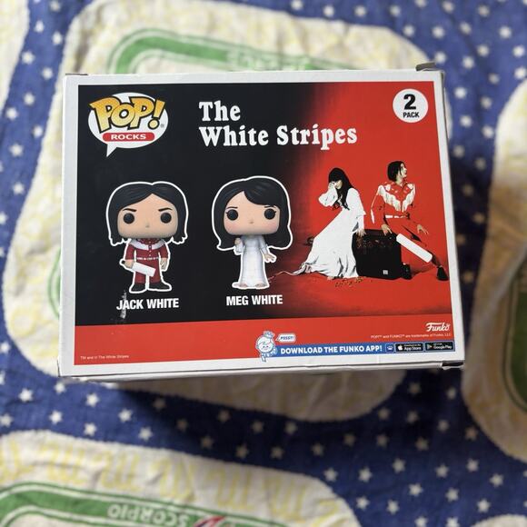 NEW Funko Pop Rocks: The White Stripes 2Pack - Jack White and Meg White - Picture 2 of 3